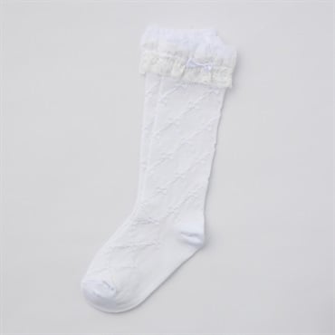 フォーマル リボンハイソックス 女の子 キッズ 16cm-21cm