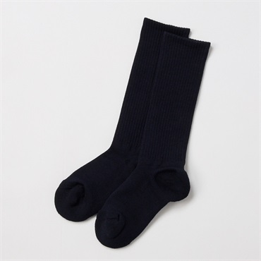 上履きソックス ハイソックス丈 13cm-15cm 16cm-18cm 19cm-21cm 22cm-24cm 子供(ネイビー-13-15cm)