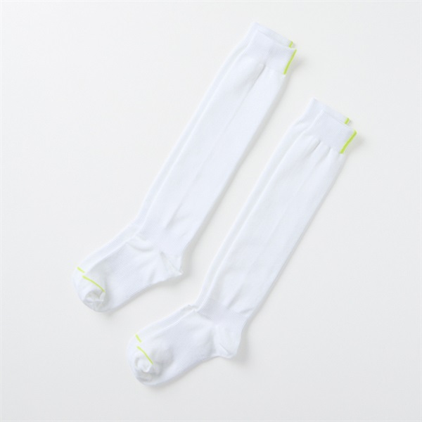 スポーツソックス２足組 19-21/22-24cm キッズ(ホワイト-22-24cm)