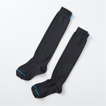 スポーツソックス２足組 19-21/22-24cm キッズ(ブラック-19-21cm)
