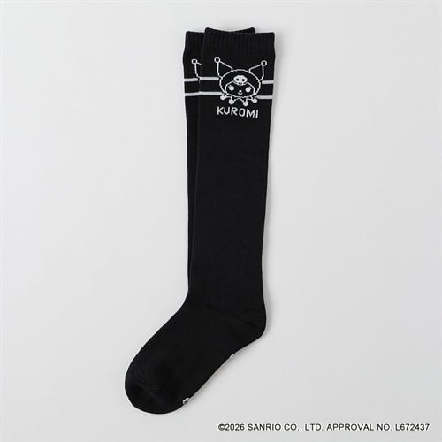 サンリオキャラクターズ ＜クロミ＞ ラインハイソックス 19-24cm キッズ 女の子