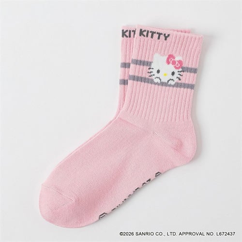 サンリオキャラクターズ ＜ハローキティ＞ クルー丈ソックス 19-24cm キッズ 女の子