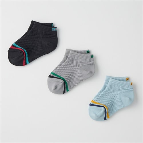 オールメッシュスニーカー丈ソックス3足組 男の子 キッズ(15-20cm)