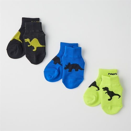 甲メッシュスニーカー丈ソックス３足組 男の子 キッズ