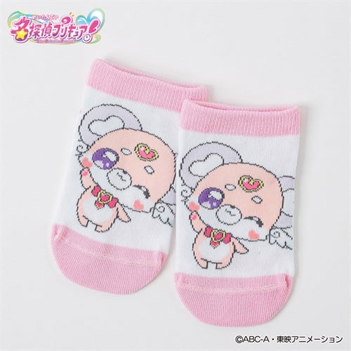 名探偵プリキュア！ スニーカー丈ソックス 15-20cm キッズ 女の子(ピンクC-15-20cm)
