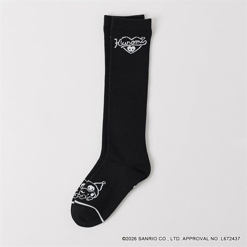 サンリオキャラクターズ <クロミ> ロゴハイソックス 19-24cm キッズ 女の子