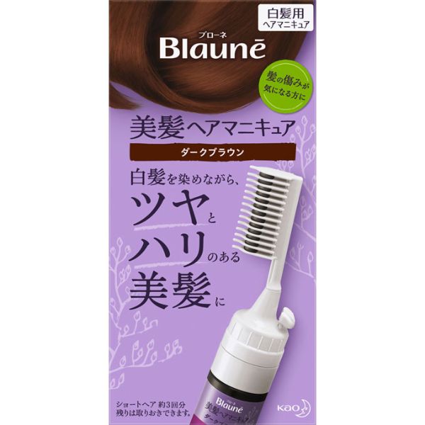 ブローネ 美髪 ヘアマニキュア 72g ブローネ Blaune 花王(ダークブラウン本体)