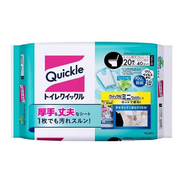 トイレクイックル つめかえ用 ジャンボパック 20枚入 花王(つめかえ用  20枚)