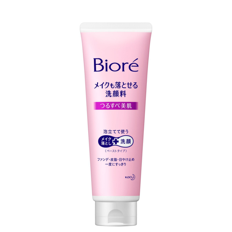 メイクも落とせる洗顔料 つるすべ美肌 210g ビオレ Biore 花王