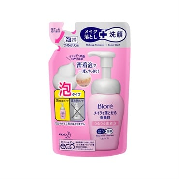 メイクも落とせる洗顔料 うるうる密着泡 つめかえ用 140ml ビオレ Biore 花王
