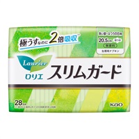 ロリエ スリムガード ロリエ Laurier 花王 【医薬部外品】(多い昼～普通の日用（羽つき）28コ入)