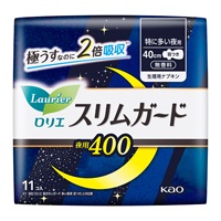 ロリエ スリムガード ロリエ Laurier 花王 【医薬部外品】(夜用400 特に多い夜用（羽つき）11コ入)