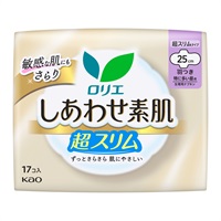 ロリエ しあわせ素肌 通気超スリム Laurier 花王 【医薬部外品】(通気超スリム 特に多い昼用（羽つき）17コ入)