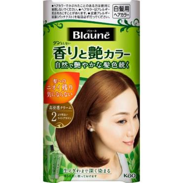 ブローネ 香りと艶カラー クリーム 80g ブローネ Blaune 花王 【医薬部外品】(より明るいライトブラウン)