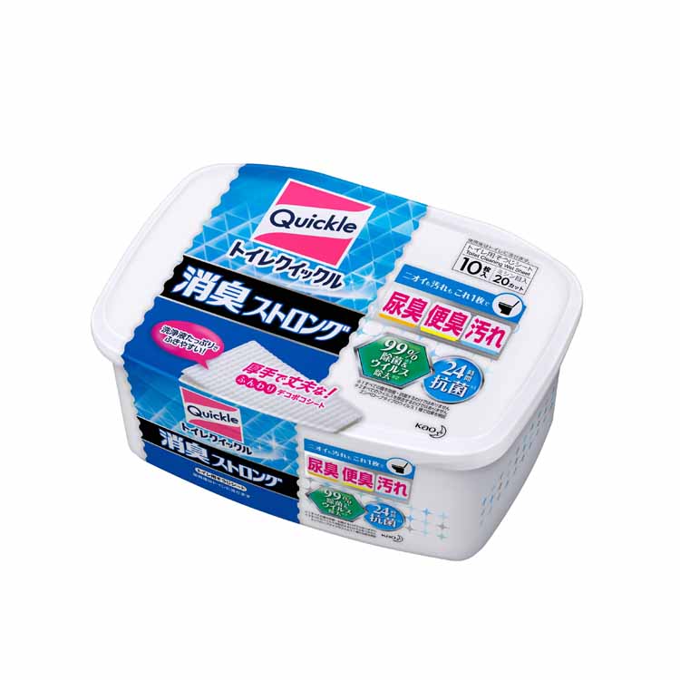 トイレクイックル 消臭ストロング(容器入 10枚)