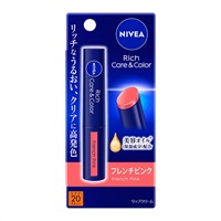 ニベア リッチケア&カラー リップ 2g ニベア NIVEA 花王(フレンチピンク)