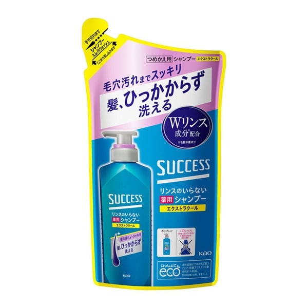 サクセス リンスのいらない薬用シャンプー つめかえ用 320ml 花王