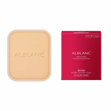 ALBLANC(アルブラン) 潤白美肌パウダーファンデーション　レフィル(ベージュオークル01)