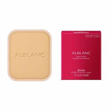 ALBLANC(アルブラン) 潤白美肌パウダーファンデーション　レフィル(ベージュオークル03)