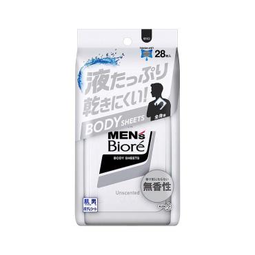 MEN'S Biore ボディシート 28枚入 1BOXセット Amazon.co.jp: 【大判シート】花王 メンズビオレ 顔もふけるボディ