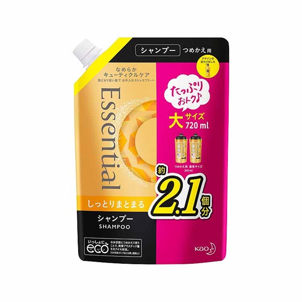 エッセンシャル★シャンプー詰め替え8個セット Amazon | エッセンシャル ふんわりうるツヤ シャンプー つめかえ