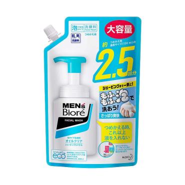メンズビオレ 泡タイプ オイルクリア洗顔 詰替 330ml ビオレ Biore