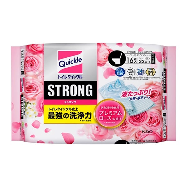 トイレクイックル ストロング 替え 16枚 クイックル Quickle 花王(ローズ)