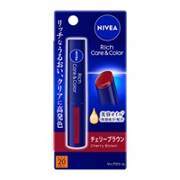 ニベア リッチ ケア&カラー リップ 2g ニベア NIVEA 花王(チェリーブラウン)