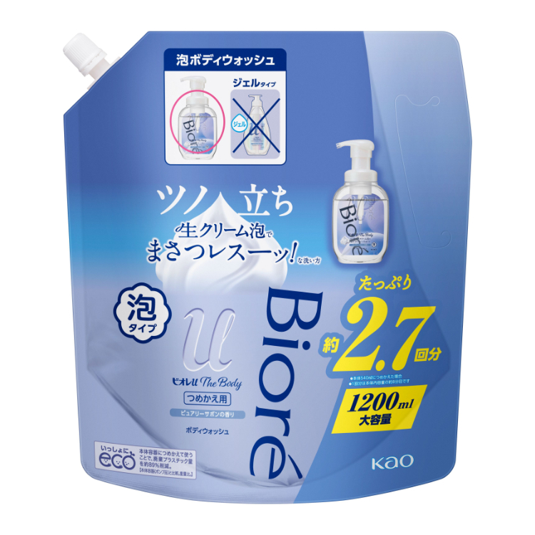 終売品！！　ビオレu ザボディクール　本体×1　詰め替え×4 涼やか Amazon | ビオレ ボディソープ ビオレu ザ ボディ 泡タイプ