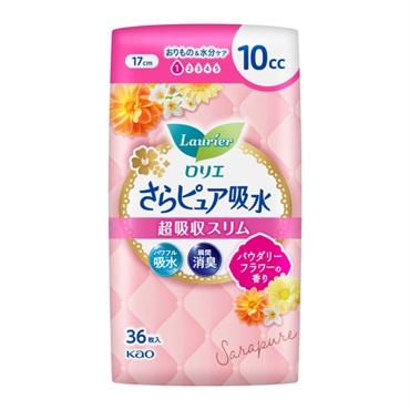 ロリエ さらピュア 吸水超吸収スリム 10cc 36枚 ロリエ Laurier 花王(パウダリーフラワーの香り)
