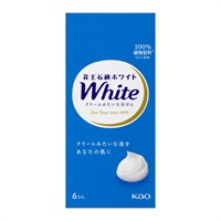 花王石鹸ホワイト 普通サイズ 6コ箱 510g 花王石鹸ホワイト 花王(ホワイトフローラルの香り)
