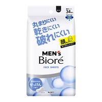 メンズビオレ フェイスシート 清潔感のある石けんの香り 34枚 ビオレ