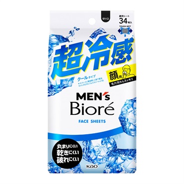 メンズビオレ フェイスシート クールタイプ 34枚 ビオレ Biore 花王