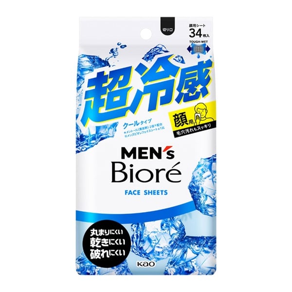 メンズビオレ フェイスシート 清潔感のある石けんの香り 34枚 ビオレ