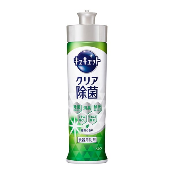 キュキュット 本体 220ml キュキュット 花王(クリア除菌　緑茶の香り)