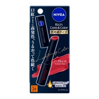 NIVEA(ニベア) ニベア リッチケア＆カラーリップ 色持続タイプ 2g 花王(ノーブルレッド)