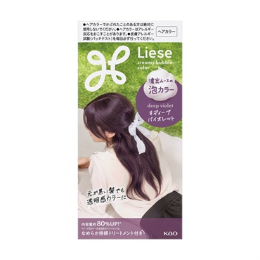 リーゼ 泡カラー 115ml Liese 花王 【医薬部外品】(ディープバイオレット)