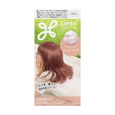 リーゼ 泡カラー 115ml Liese 花王 【医薬部外品】(シュガーピンク)