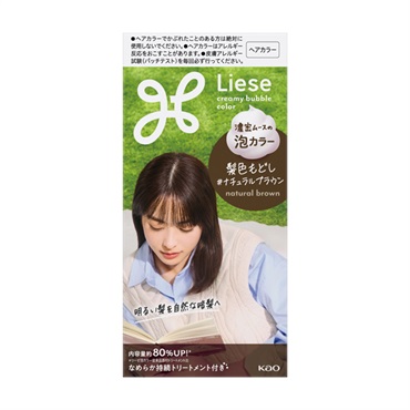 リーゼ 泡カラー 115ml Liese 花王 【医薬部外品】(髪色もどし/ナチュラルブラウン)