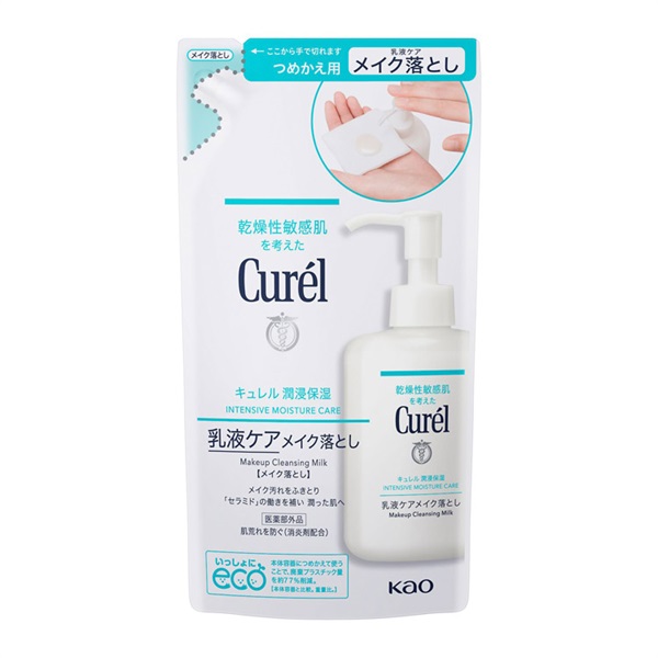 キュレル 潤浸保湿 乳液ケアメイク落とし つめかえ用 180ml(180ml)