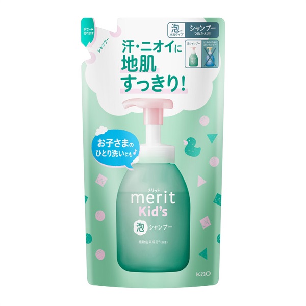 メリットキッズ 泡で出てくるシャンプー つめかえ用270ml | イオン