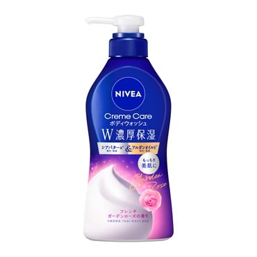 ニベア クリームケア ボディウォッシュ ポンプ 460ml(フレンチガーデンローズの香り)