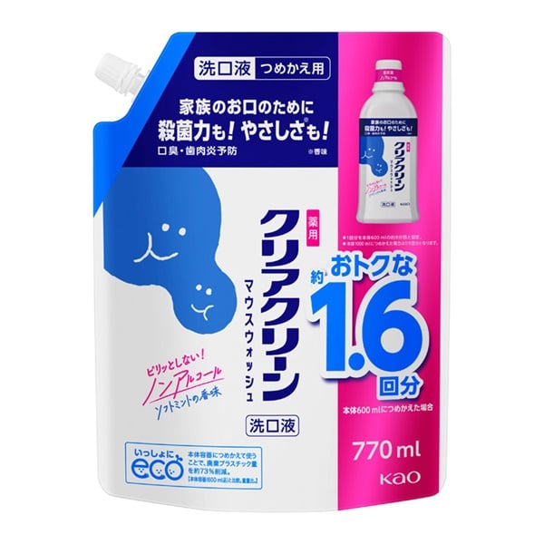 クリアクリーンマウスウォッシュ ソフトミントの香味 詰め替え用 770ml(770ml)