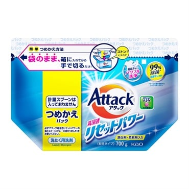 アタック高浸透リセットパワー つめかえ用 700g 花王 | イオン