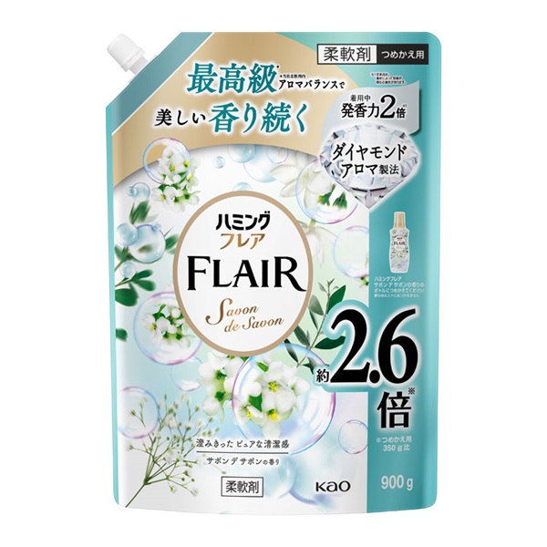 ハミングフレア スパウトパウチ 900g 花王(サボンデサボン)