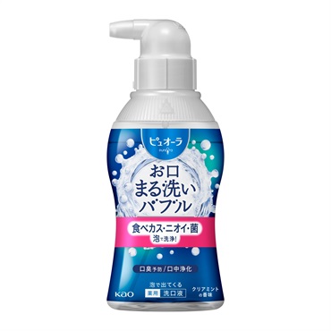 ピュオーラ 泡で出てくる洗口液 クリアミント 180ml pureOra 花王