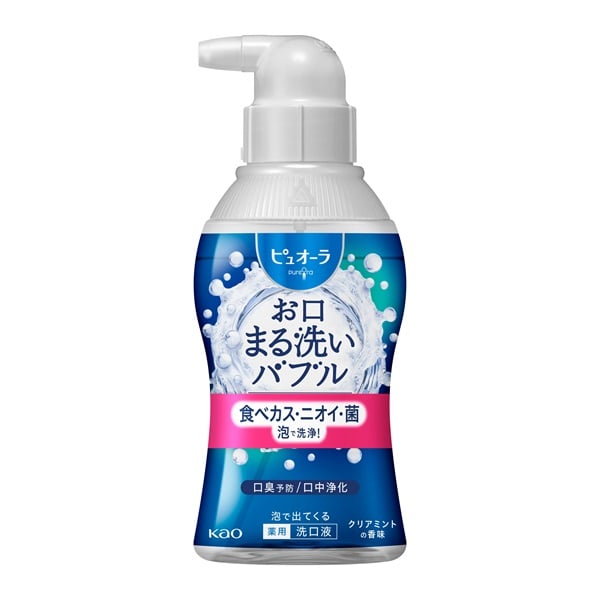 ピュオーラ 泡で出てくる洗口液 クリアミント 180ml pureOra 花王