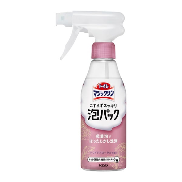 トイレマジックリン こすらずスッキリ泡パック 本体 300ml 花王(ホワイトフローラルの香り)