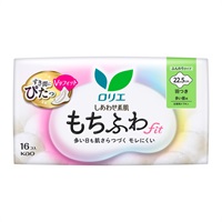 ロリエ しあわせ素肌 もちふわｆｉｔ 多い昼用22.5cm 羽つき 16個【医薬部外品】(16個)