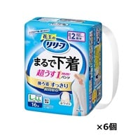 リリーフ パンツタイプ まるで下着 2回分 ホワイト L～LLサイズ 花王(16枚×6個)
